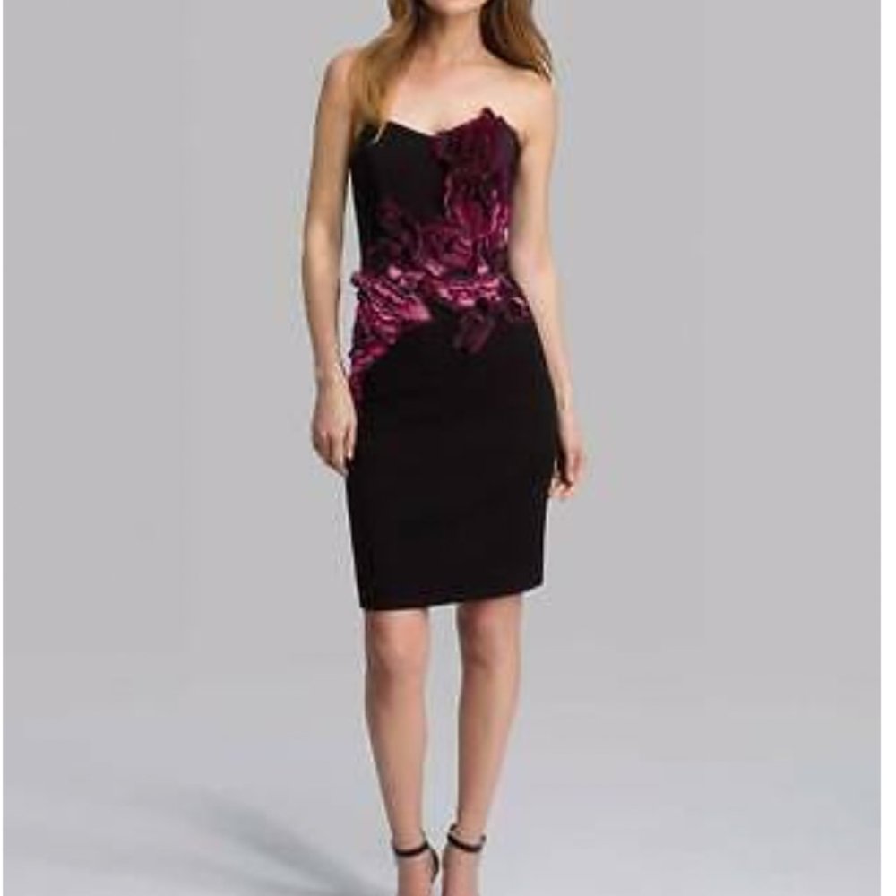 Halston Heritage strapless dress